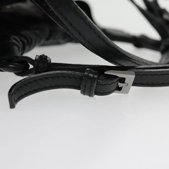 GUCCI Hand Bag Leather Black Silver 001 4335 Auth yk15437 - Picture 10 of 16